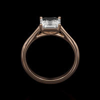 1.88 Ct. Sapphire Ring, 18K Rose Gold 3