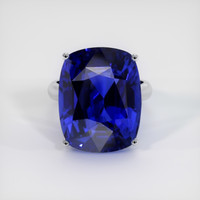 44.85 Ct. Sapphire Ring, 14K White Gold 1