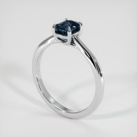 0.77 Ct. Gemstone Ring, 14K White Gold 2