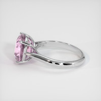 6.64 Ct. Pink Sapphire Ring, 14K White Gold 4