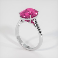 10.30 Ct. Pink Sapphire Ring, 14K White Gold 2