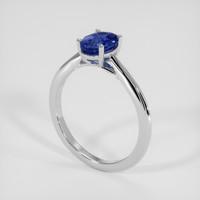 2.03 Ct. Blue Sapphire Ring, 14K White Gold 2