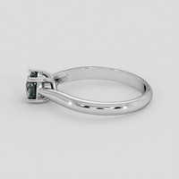 0.85 Ct. Green Sapphire Ring, 14K White Gold 4