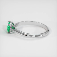 0.64 Ct. Emerald Ring, 18K White Gold 4