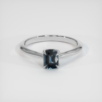 0.77 Ct. Gemstone Ring, 18K White Gold 1