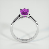 1.32 Ct. Pinkish Purple Sapphire Ring, 18K White Gold 3