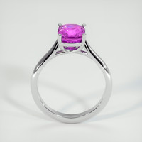 2.13 Ct. Pinkish Purple Sapphire Ring, 18K White Gold 3