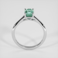 1.72 Ct. Bluish Green Sapphire Ring, 18K White Gold 3