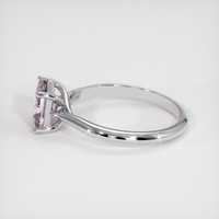 0.89 Ct. Pink Sapphire Ring, 18K White Gold 4
