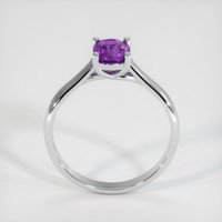 0.82 Ct. Sapphire Ring, 18K White Gold 3