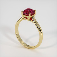 2.06 Ct. Ruby Ring, 14K Yellow Gold 2