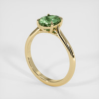 1.64 Ct. Green Sapphire Ring, 14K Yellow Gold 2