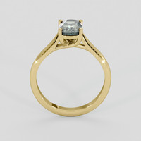 1.40 Ct. Green Sapphire Ring, 14K Yellow Gold 3