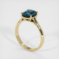 2.11 Ct. Sapphire Ring, 14K Yellow Gold 2