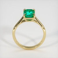 1.60 Ct. Emerald Ring, 18K Yellow Gold 3