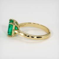 1.60 Ct. Emerald Ring, 18K Yellow Gold 4