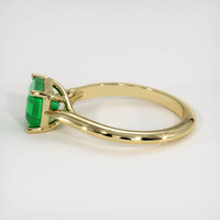 1.51 Ct. Emerald Ring, 18K Yellow Gold 4