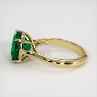 3.85 Ct. Emerald Ring, 18K Yellow Gold 4