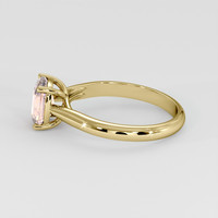 1.58 Ct. Padparadscha Sapphire Ring, 18K Yellow Gold 4
