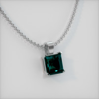 1.63 Ct. Gemstone Pendant, Platinum 950 2