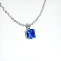 0.65 Ct. Sapphire Pendant, Platinum 950 2