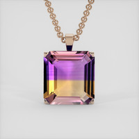11.05 Ct. Gemstone Pendant, 14K Rose Gold 1