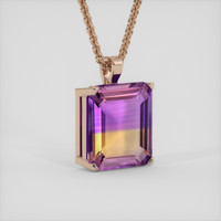 11.05 Ct. Gemstone Pendant, 14K Rose Gold 2