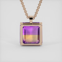 11.05 Ct. Gemstone Pendant, 14K Rose Gold 4