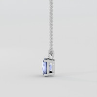 2.02 Ct. Blue Sapphire Pendant, Silver 3