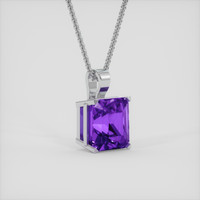 12.24 Ct. Purple Amethyst Pendant, Silver 2