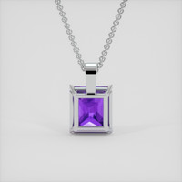 12.24 Ct. Purple Amethyst Pendant, Silver 4