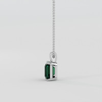 1.58 Ct. Tsavorite Garnet Pendant, 10K White Gold 3