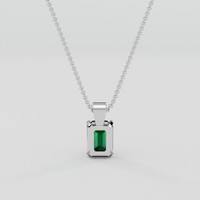 1.58 Ct. Tsavorite Garnet Pendant, 10K White Gold 4