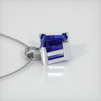 2.06 Ct. Sapphire Pendant, 14K White Gold 3