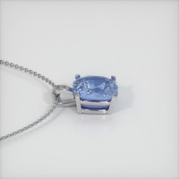 0.79 Ct. Sapphire Pendant, 14K White Gold 3
