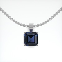 3.07 Ct. Gemstone Pendant, 14K White Gold 1