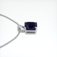 3.09 Ct. Gemstone Pendant, 14K White Gold 3