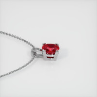 2.02 Ct. Ruby Pendant, 14K White Gold 3