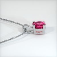 0.80 Ct. Ruby Pendant, 14K White Gold 3