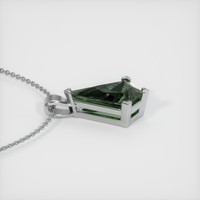 2.18 Ct. Sapphire Pendant, 14K White Gold 3