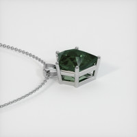 3.44 Ct. Sapphire Pendant, 14K White Gold 3