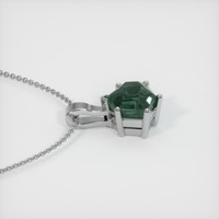 2.44 Ct. Sapphire Pendant, 14K White Gold 3