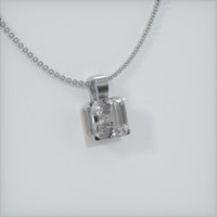 6.06 Ct. Sapphire Pendant, 14K White Gold 2