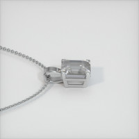 6.06 Ct. Sapphire Pendant, 14K White Gold 3