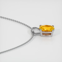 1.03 Ct. Sapphire Pendant, 14K White Gold 3