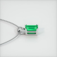 Emerald Pendant 0.75 Ct., 18K White Gold Preview