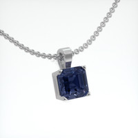 3.07 Ct. Gemstone Pendant, 18K White Gold 2