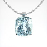 45.26 Ct. Gemstone Pendant, 18K White Gold 1