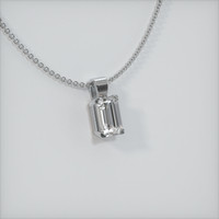 1.42 Ct. Sapphire Pendant, 18K White Gold 2