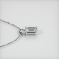 1.42 Ct. Sapphire Pendant, 18K White Gold 3